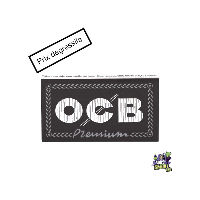 OCB Regular Double Premium I Feuilles OCB noir pas cher